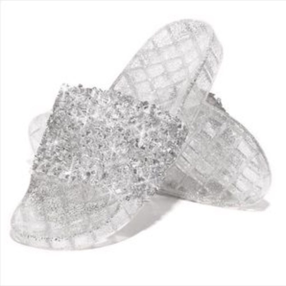 🎁🎄1/2 OFF💥GORGOUS SILVER BLING (SANDALS) - Picture 2 of 6